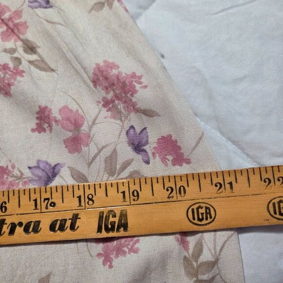 EUC VAN HEUSEN WOMEN FLORAL LONG LINEN BLEND A LINE SKIRT SIZE SMALL - Picture 15 of 16